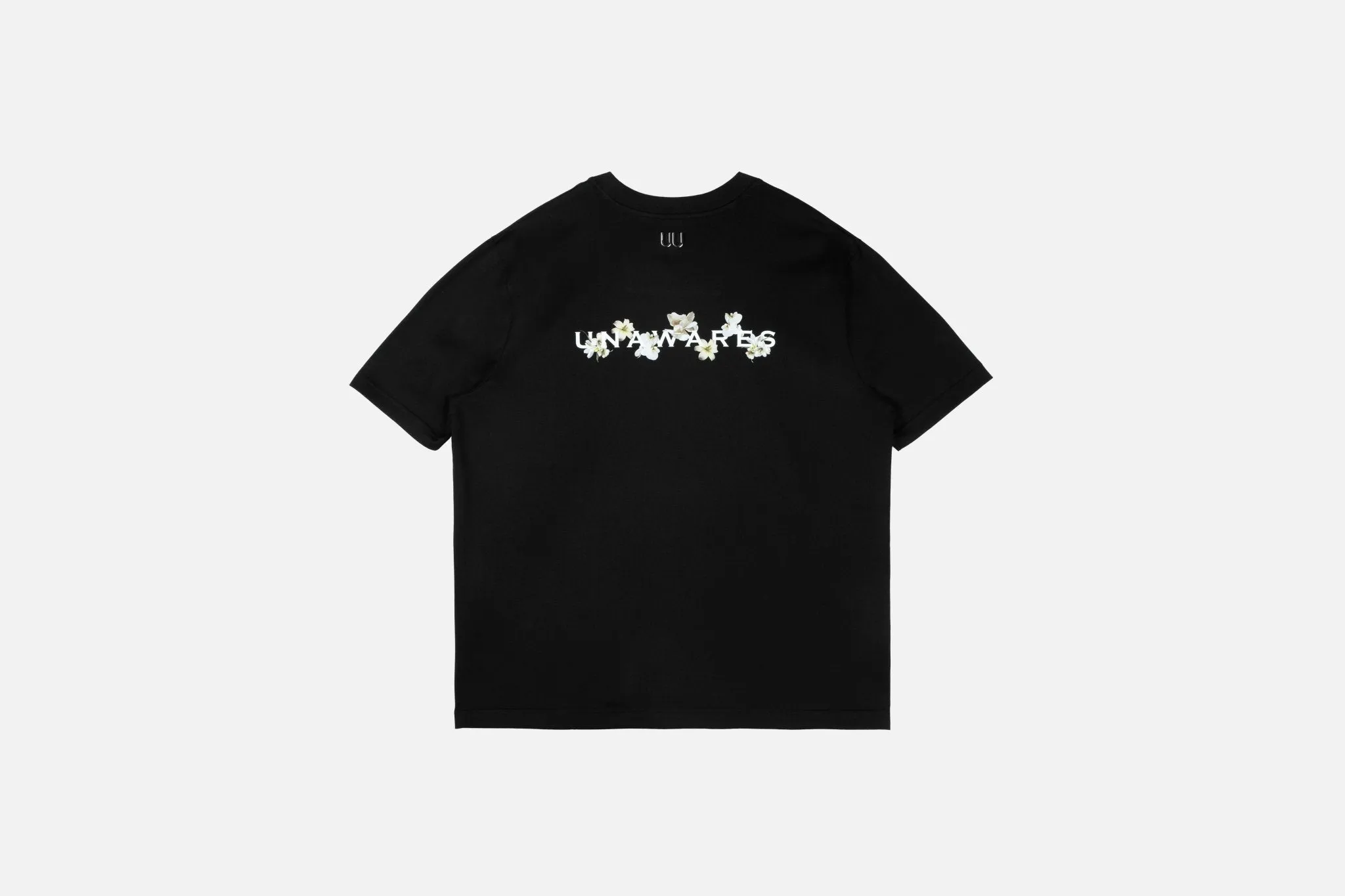 Floral Pattern Loose Fit T-shirt Black