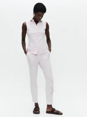 FreyN  structure technical jersey pants | Light Pudra