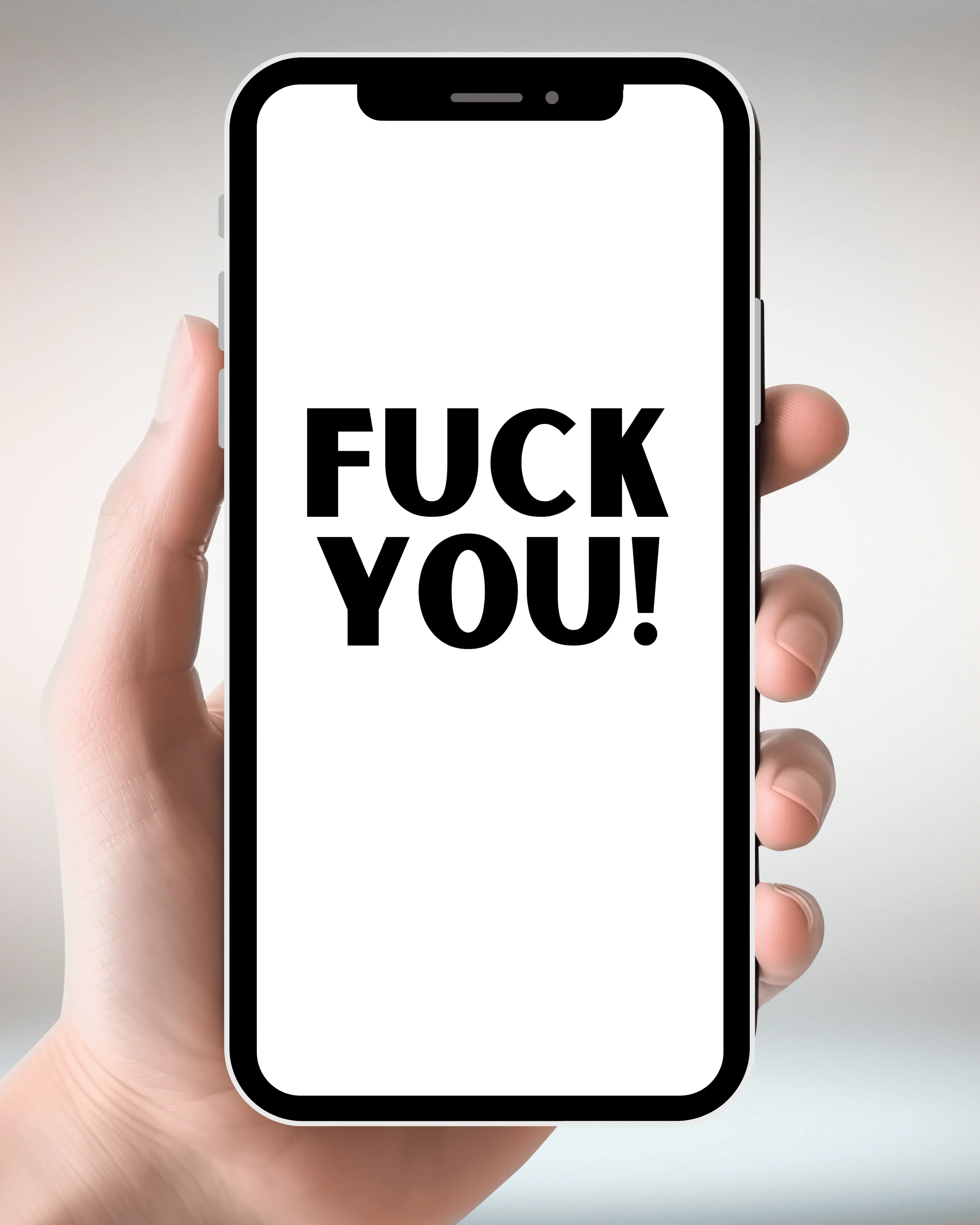 Fuck You V-Neck QR Code