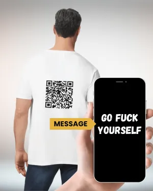 Go Fuck Yourself V-Neck QR Code