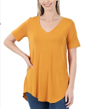 Golden SS Vneck top