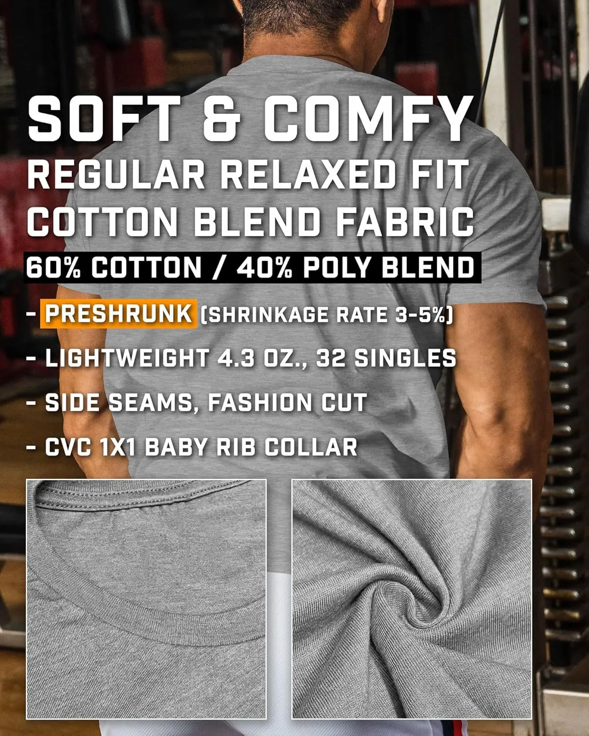 Gymish Lifestyle Stay Focused Mens Bodybuilding T-Shirts Graphic Tees Short Sleeve Workout Shirt