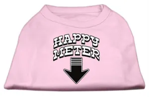 Happy Meter Screen Printed Dog Shirt Light Pink Med (12)