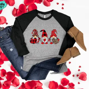 Heart Love Plaid Cheetah  Gnomes Valentine's