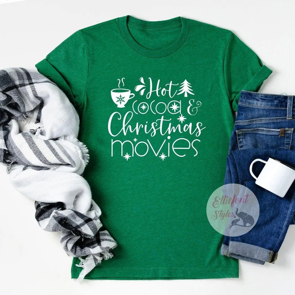 Hot Cocoa and Christmas Movies Shirts