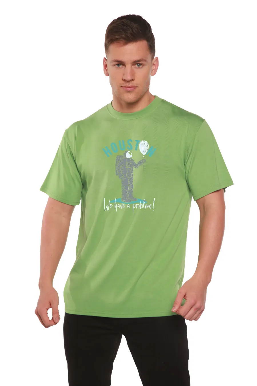 HOUSTON Men's Bamboo Viscose/Organic Cotton Short Sleeve Graphic T-Shirt