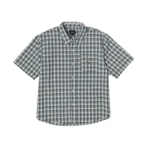 Huf H Star Plaid S/S Woven - Linen