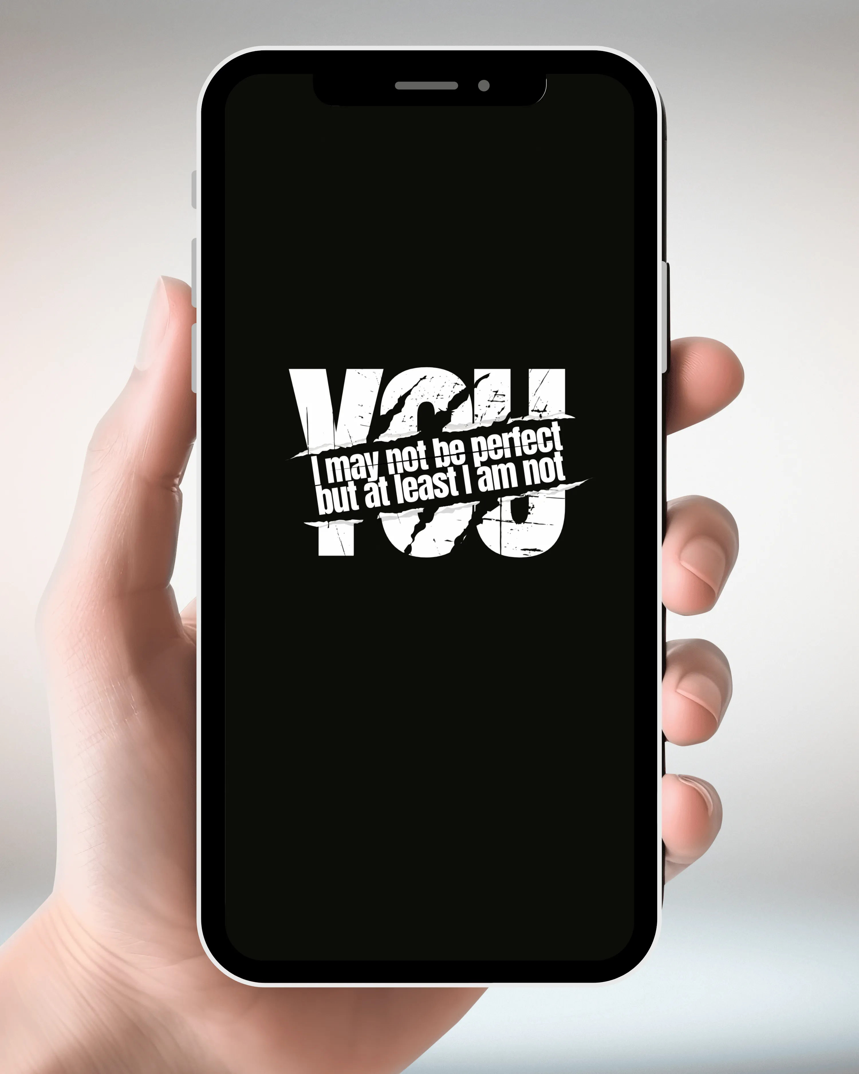 I am not YOU V-Neck QR Code
