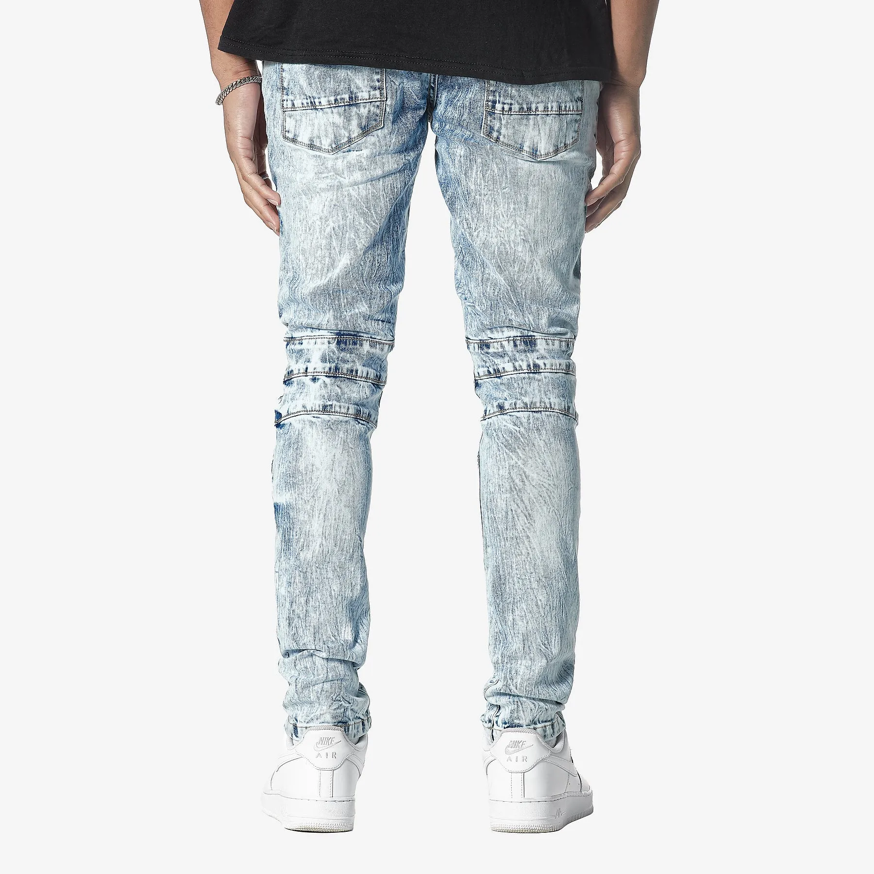ICE BLUE JEANS WITH CELLPHONE POCKETS