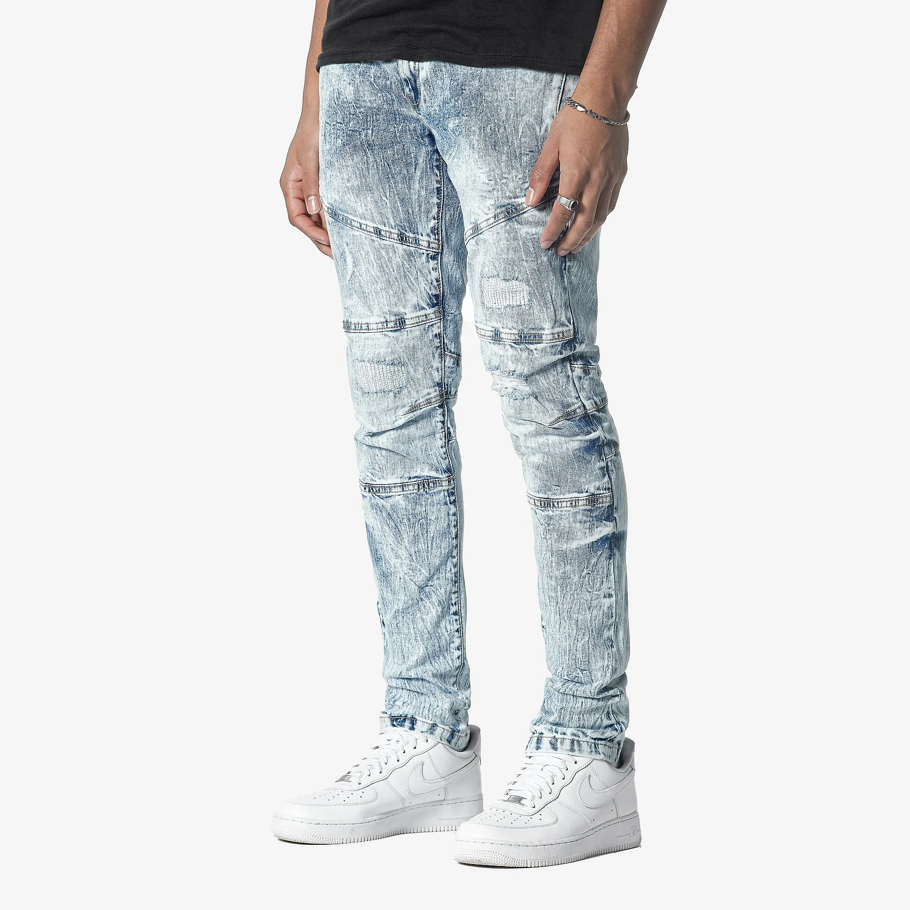ICE BLUE JEANS WITH CELLPHONE POCKETS