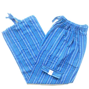 (Large) Blue with Purple and White Stripes 0189