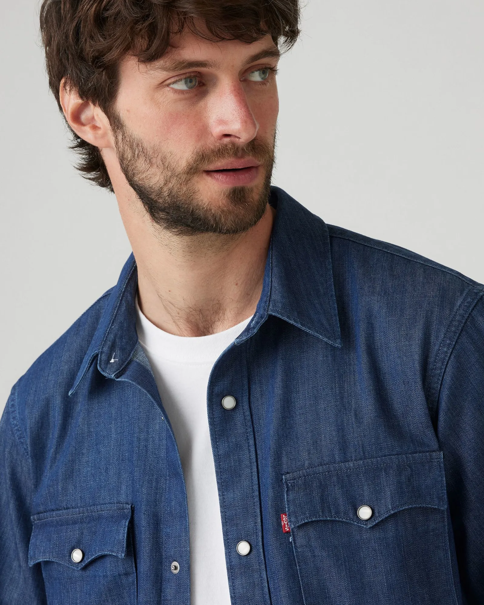 Levi's® S/S Relaxed Fit Western Denim Shirt - Olsen Dark Wash