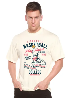 Life Style Basketball Men's Bamboo Viscose/Organic Cotton Short Sleeve Graphic T-Shirt