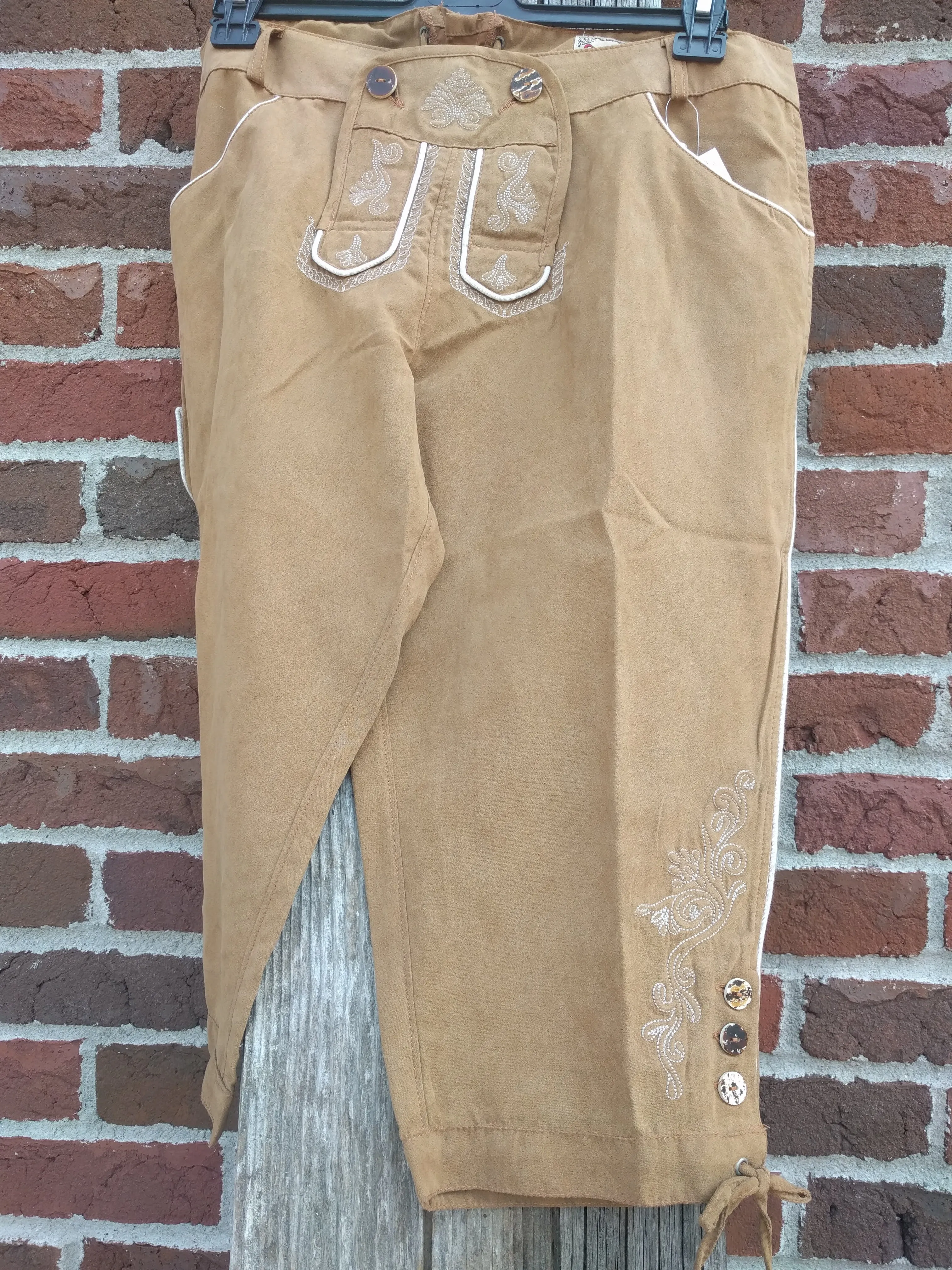 Light Kniebund Lederhosen Style Pants