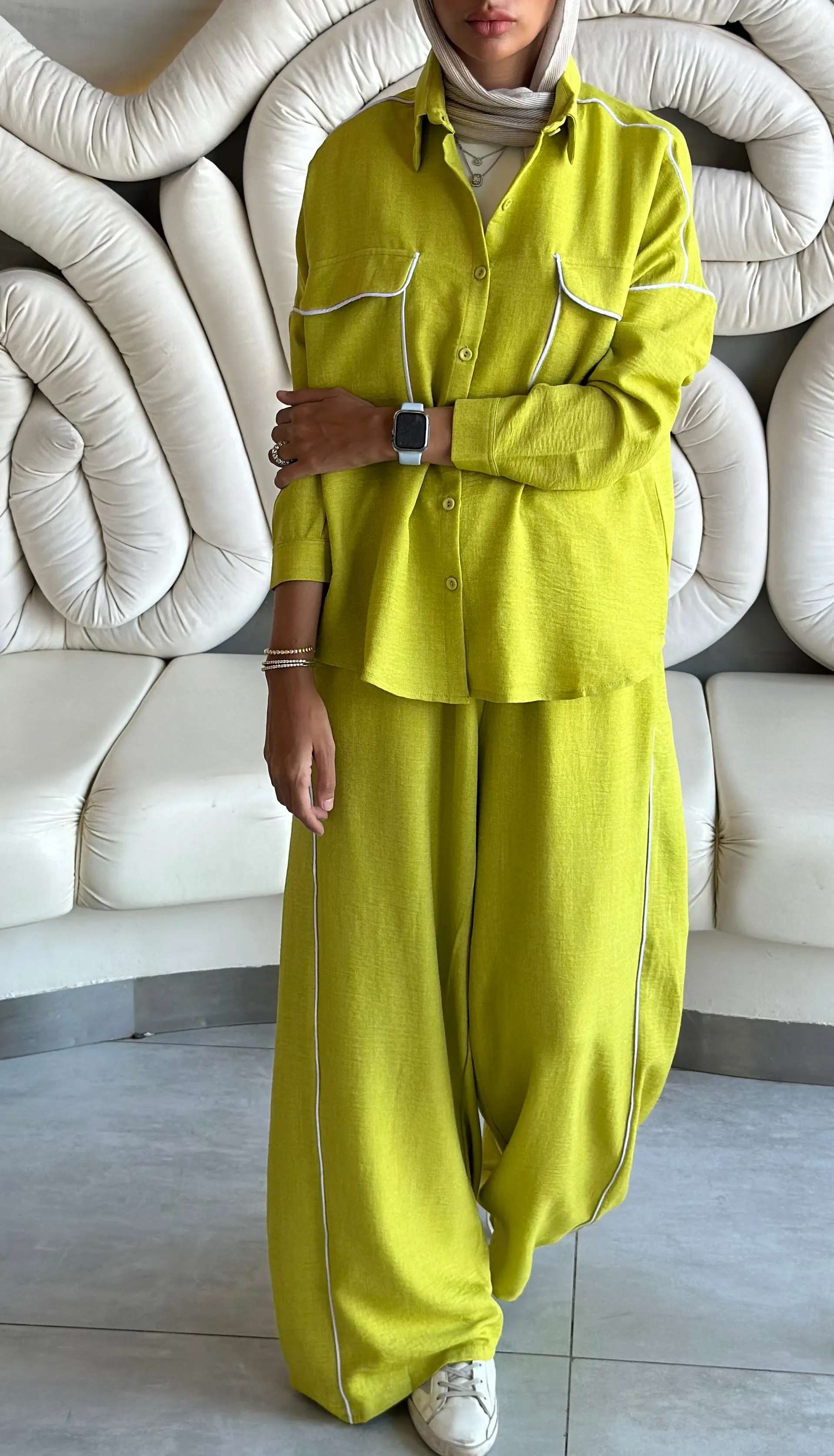 Lime Lined Set