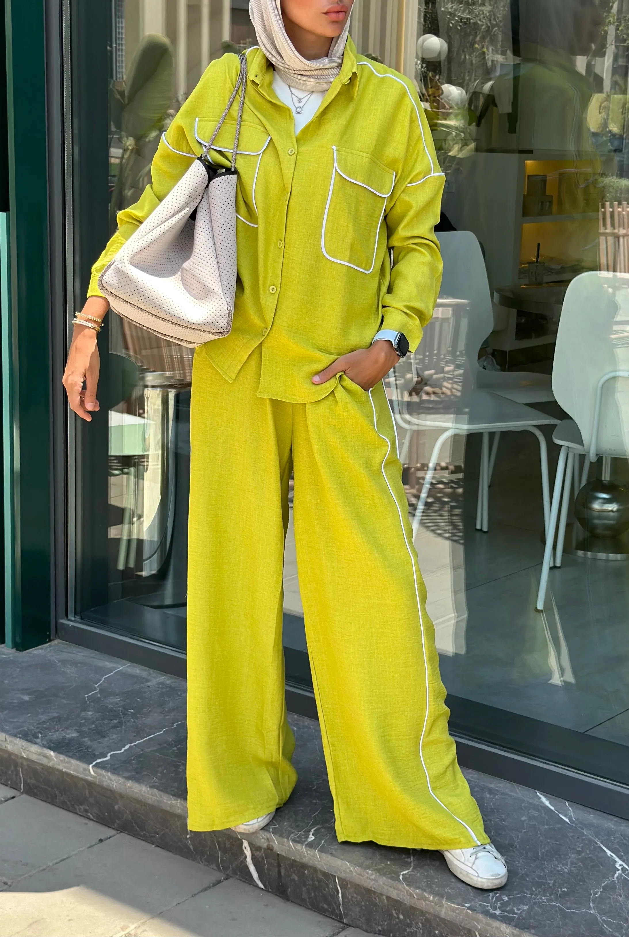 Lime Lined Set