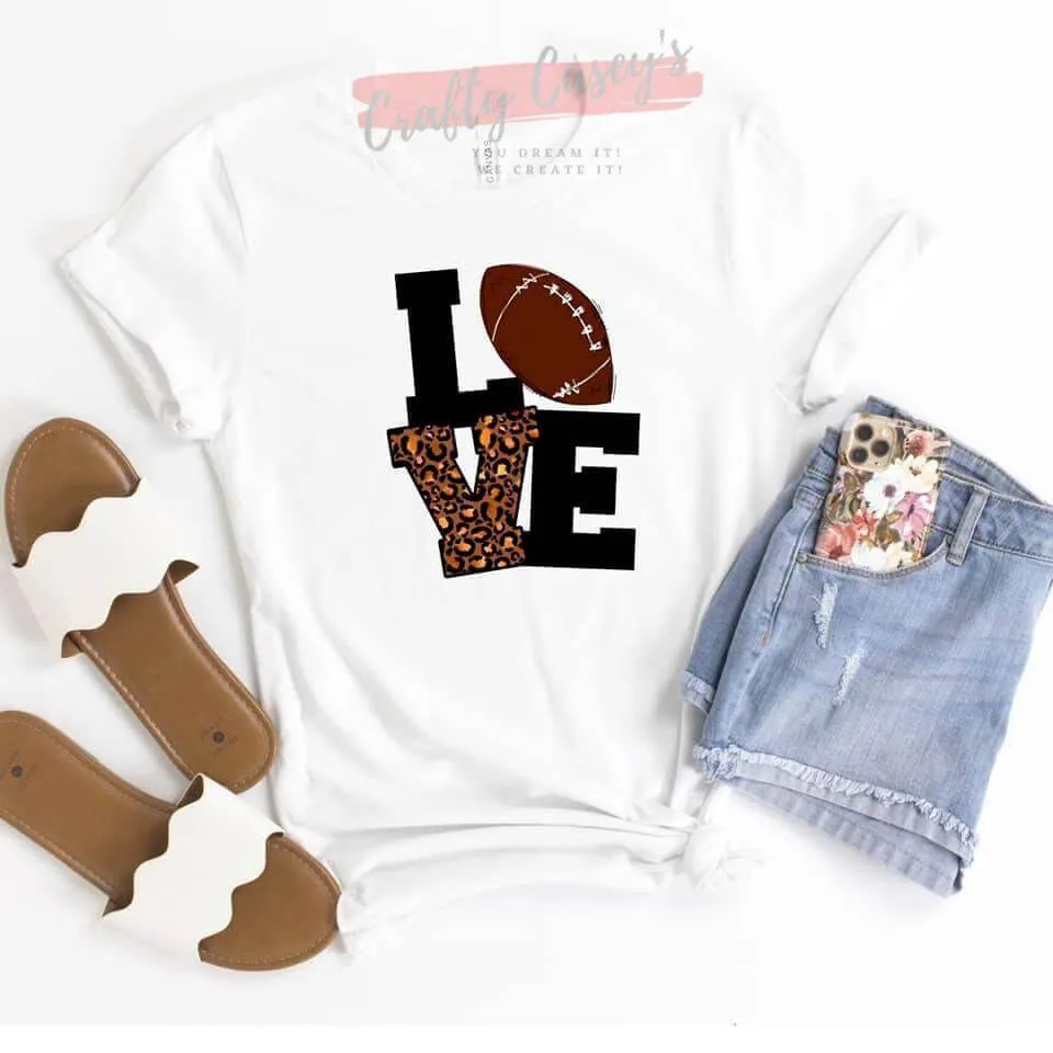 Love Football -Sports  Unisex  T-shirt.
