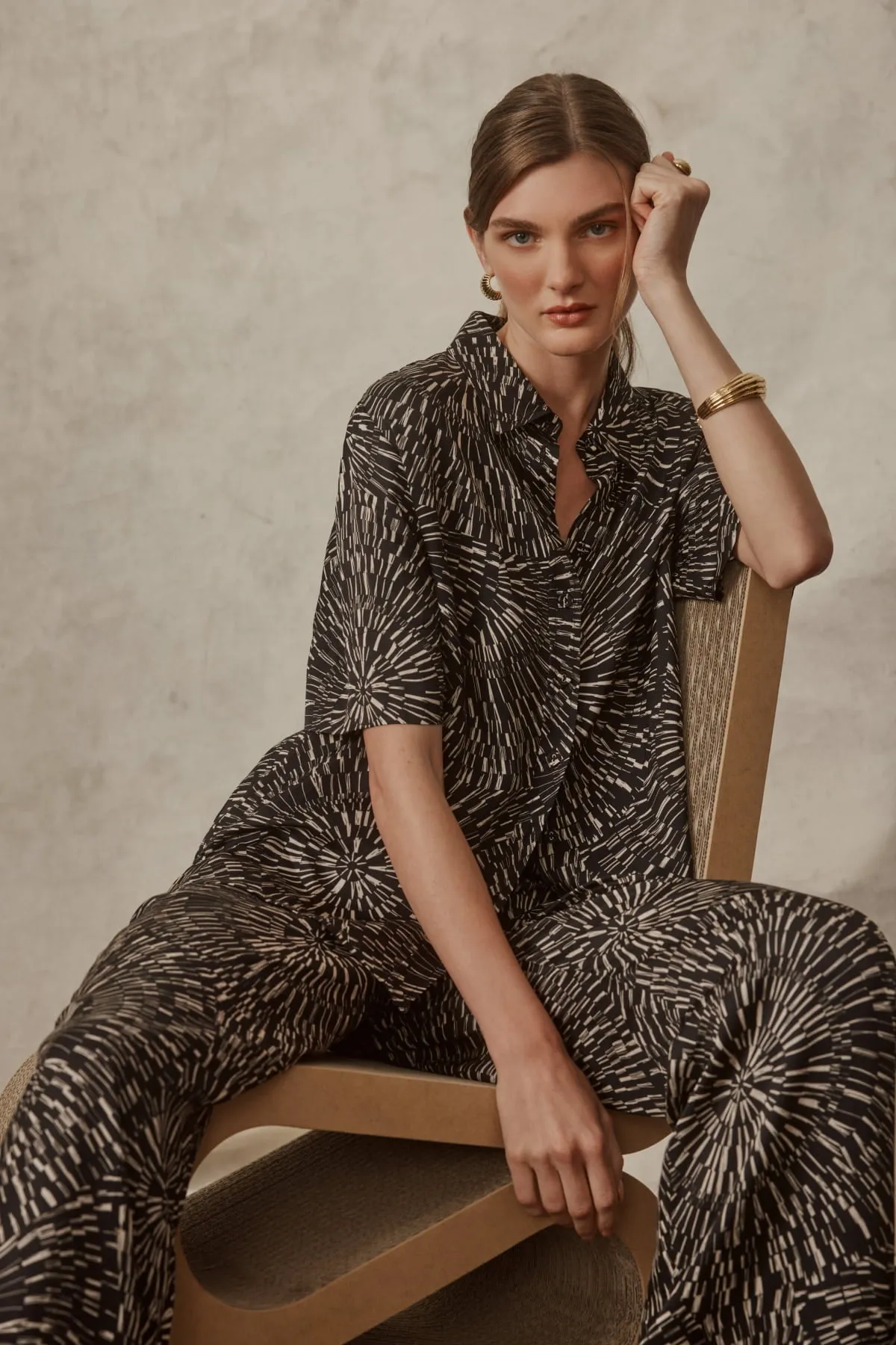 Madie Shirt - Kaleidascope Print