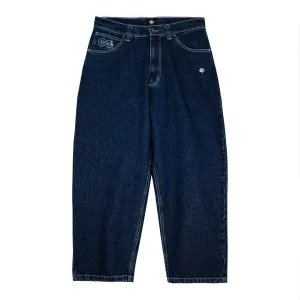 Magenta OG Denim Pants Stitch Blue Denim