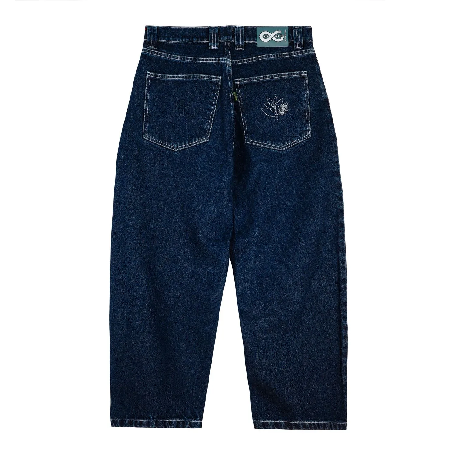 Magenta OG Denim Pants Stitch Blue Denim