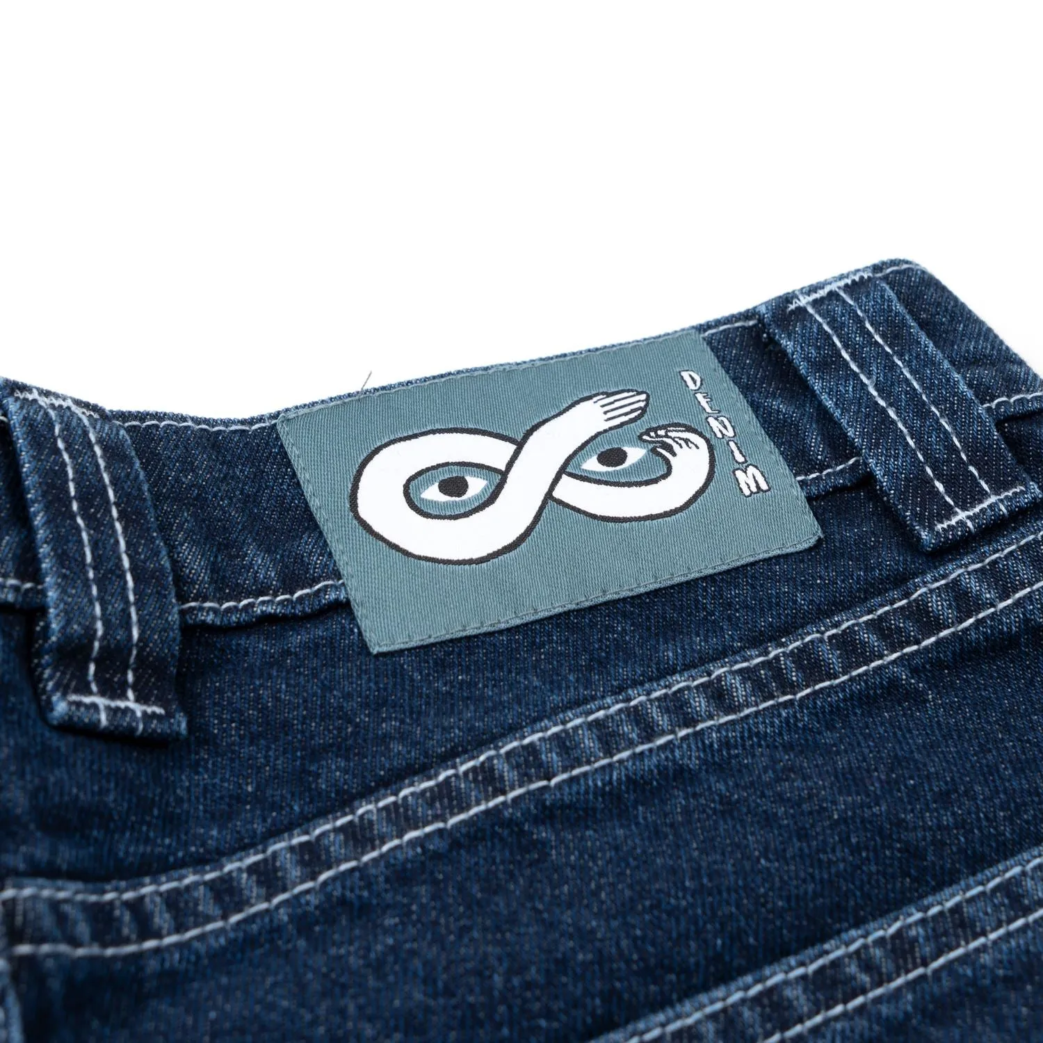 Magenta OG Denim Pants Stitch Blue Denim