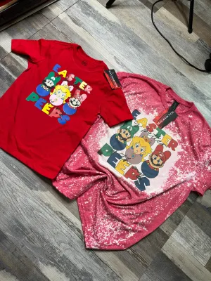 Mario Easter Mommy And Me Shirts