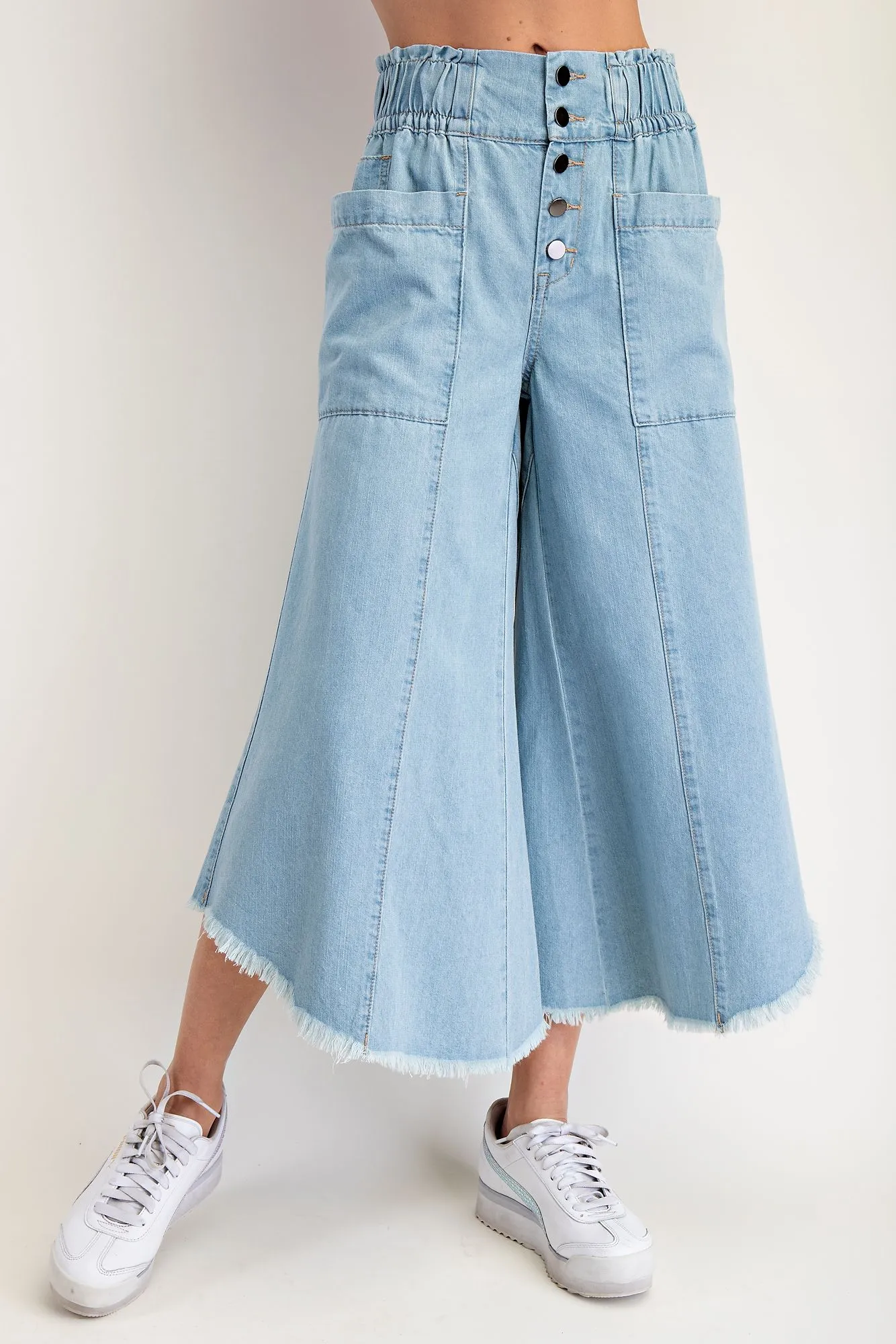 Mary Light Denim Wide Leg Pants