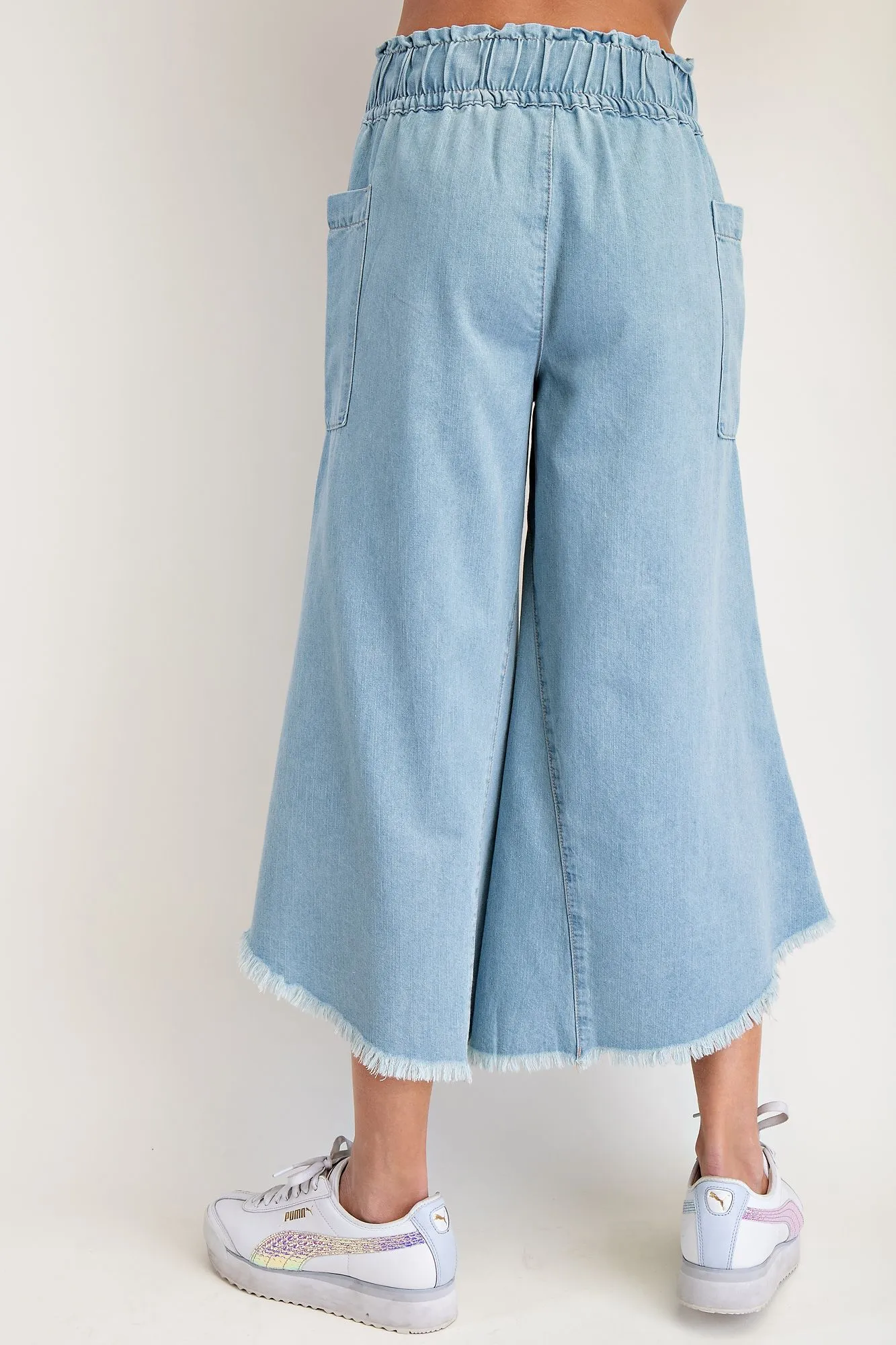 Mary Light Denim Wide Leg Pants
