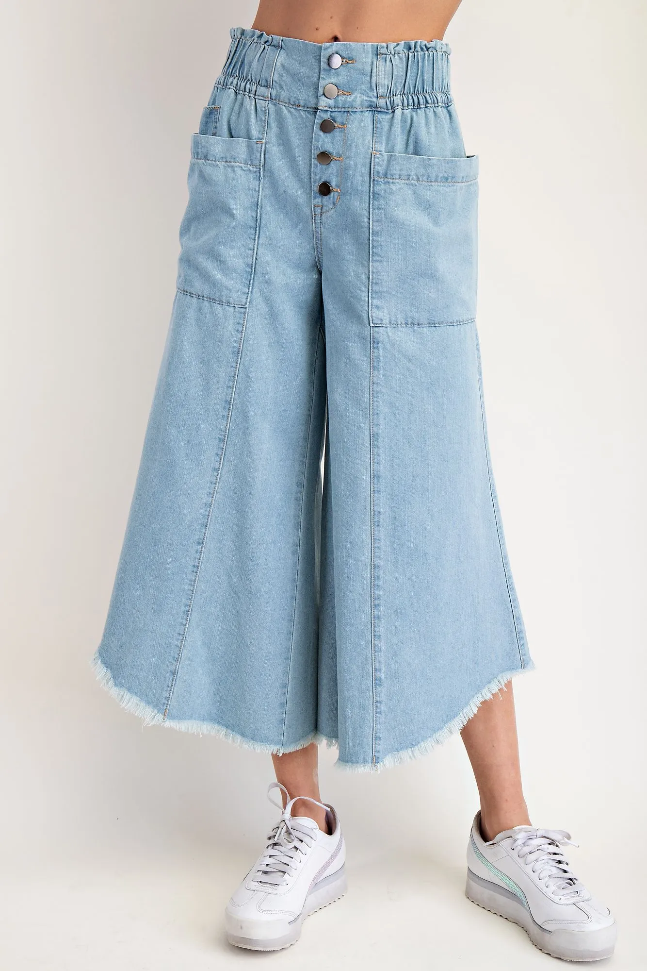 Mary Light Denim Wide Leg Pants