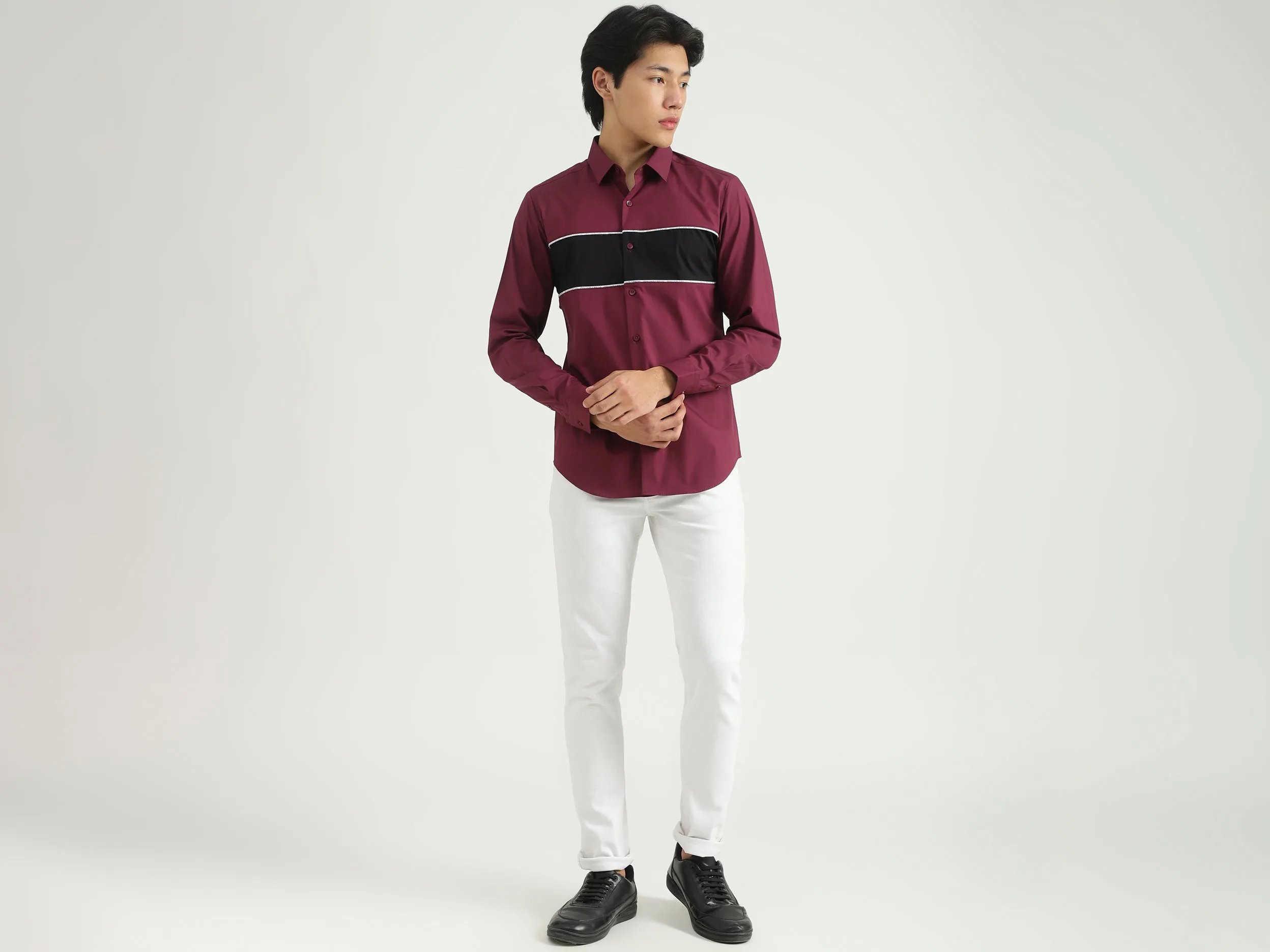 Men Colorblock Shirt