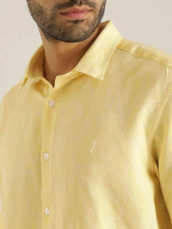 Men Printed Half Sleeve Viscose Blend Shirt