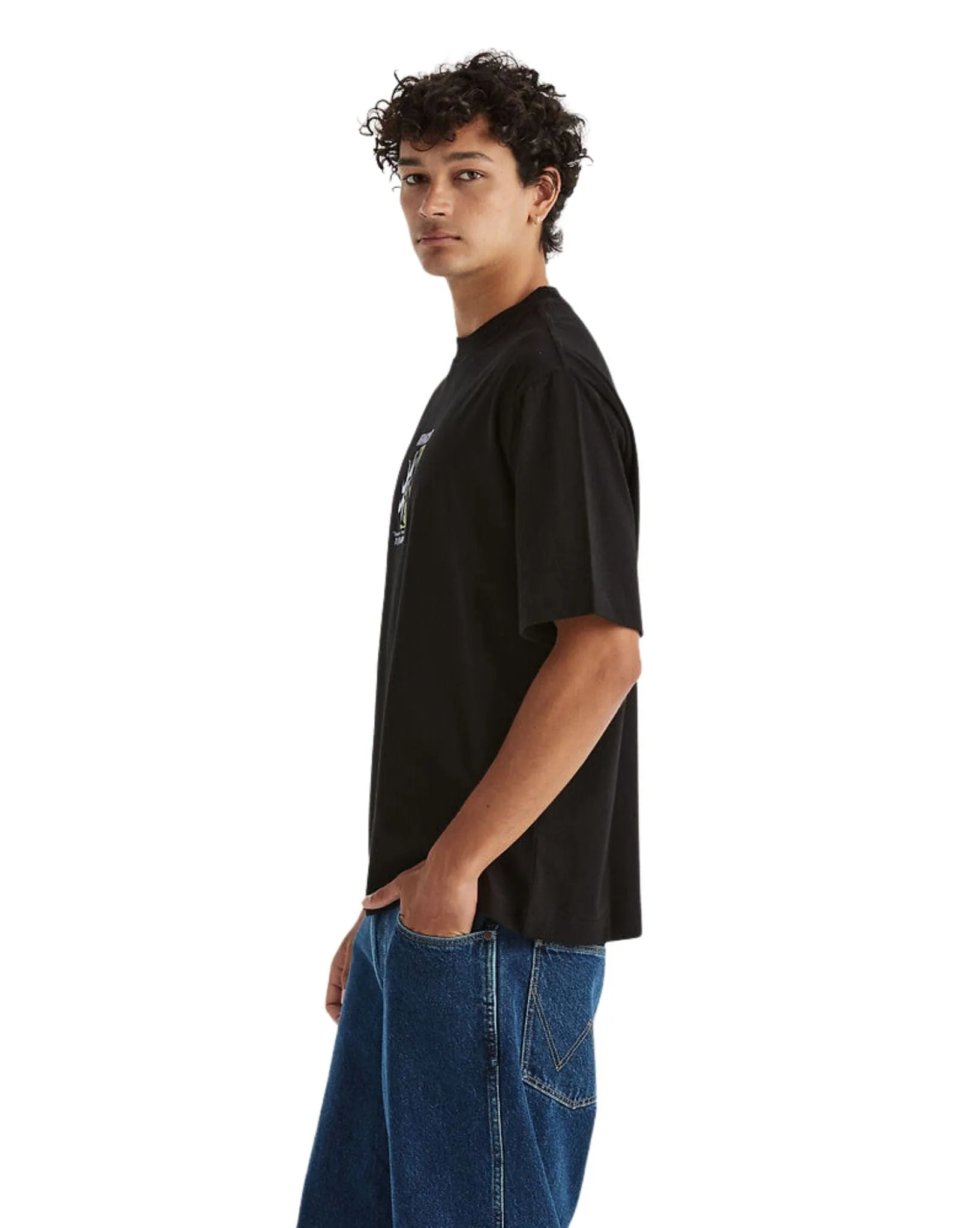 Mens Sunflip Boxcar Tee - Black