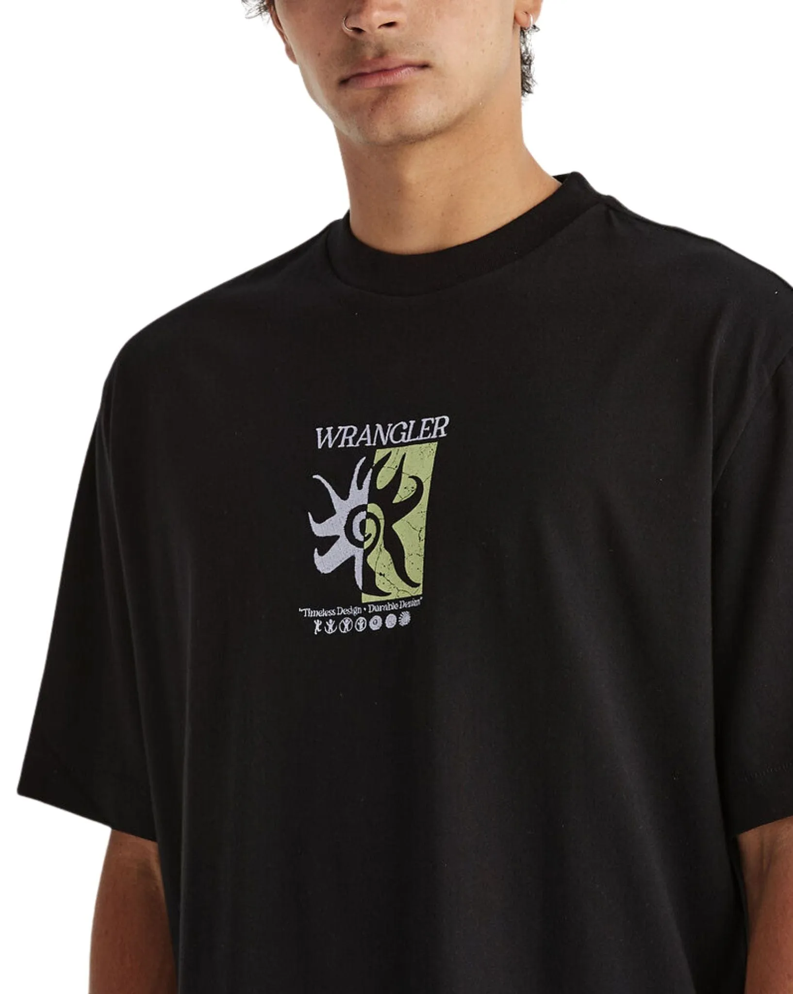 Mens Sunflip Boxcar Tee - Black