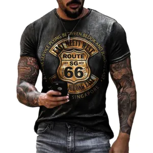Men's Vintage Stye Printed T Shirts