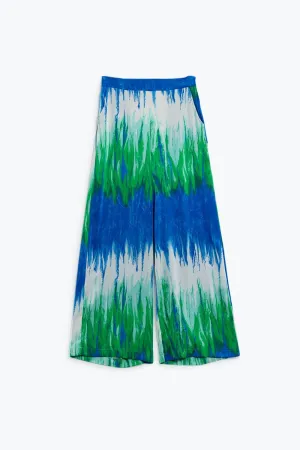 Multicolored Pants With Side Pockets