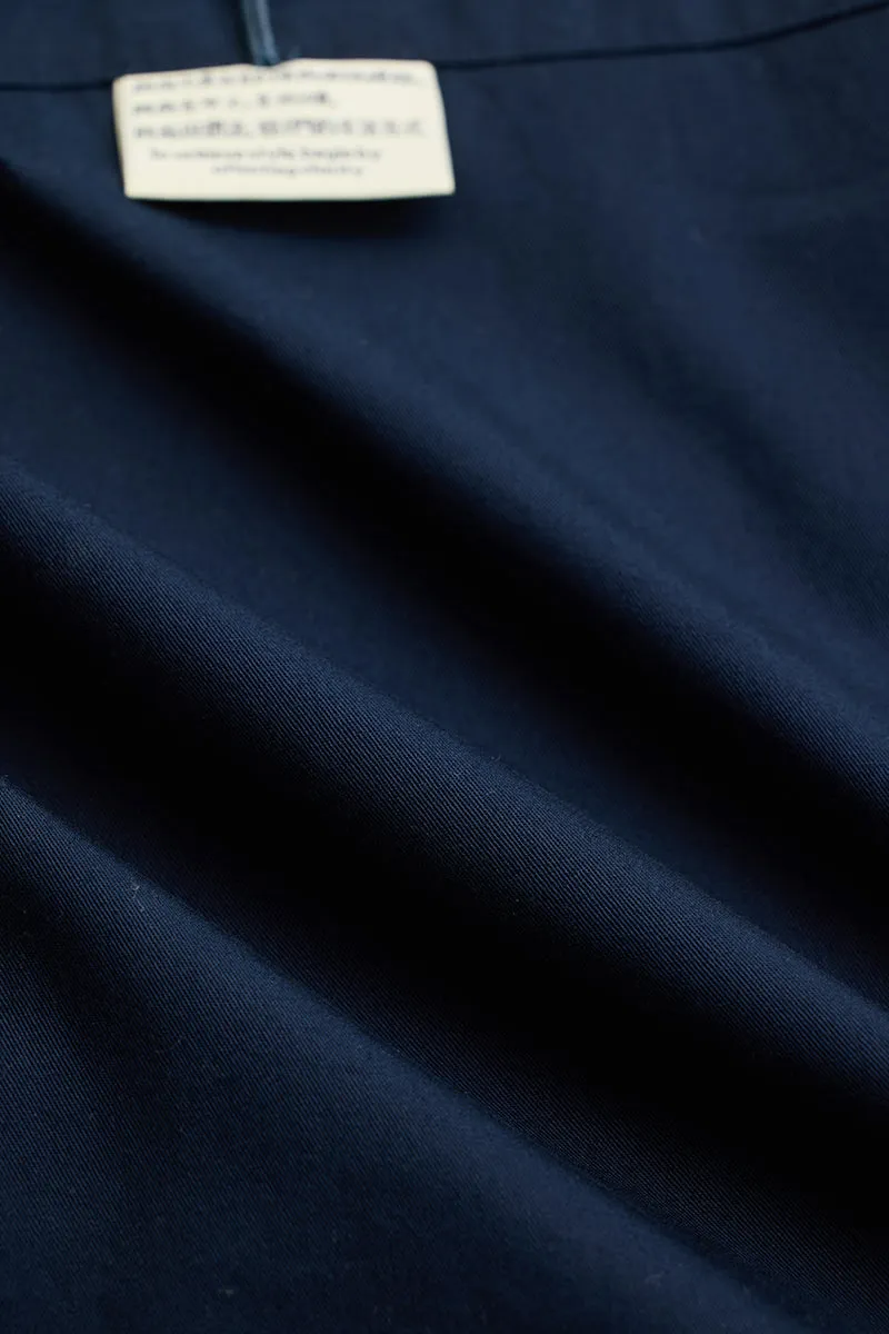 Navy Double Flap Pocket Relaxed Fit Shirt
