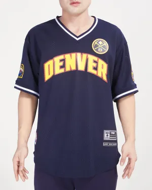 NBA DENVER NUGGETS CLASSIC MESH MEN'S VNECK MEN'S JERSEY (MIDNIGHT NAVY)