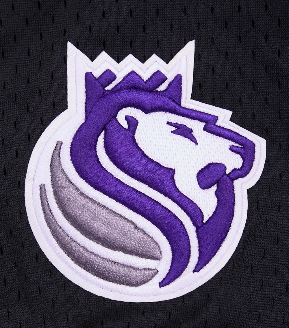 NBA SACRAMENTO KINGS CLASSIC MESH MEN'S VNECK MEN'S JERSEY (BLACK/GRAY)