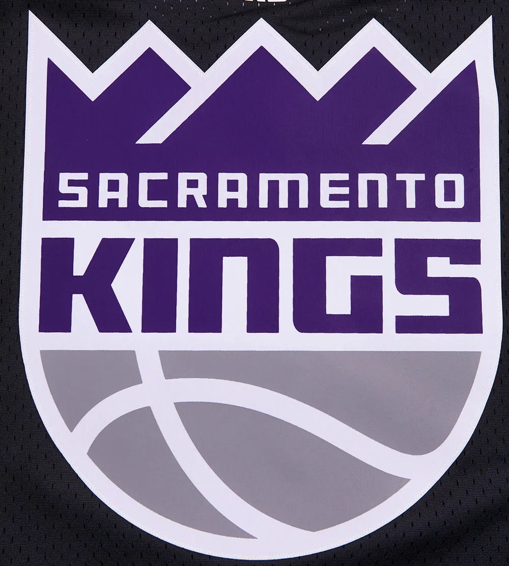 NBA SACRAMENTO KINGS CLASSIC MESH MEN'S VNECK MEN'S JERSEY (BLACK/GRAY)