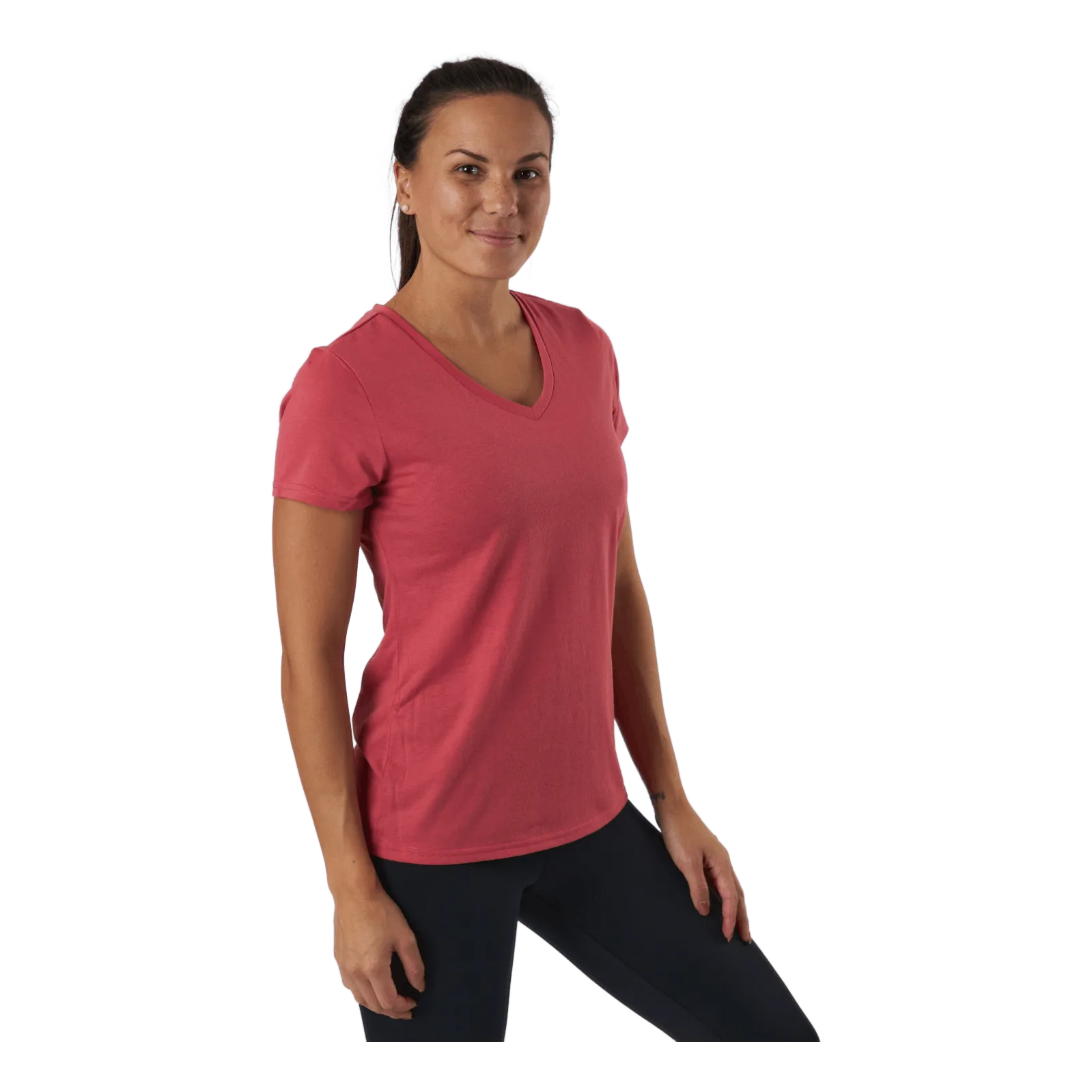 Onpperformance Athl Vneck Ss T Holly Berry