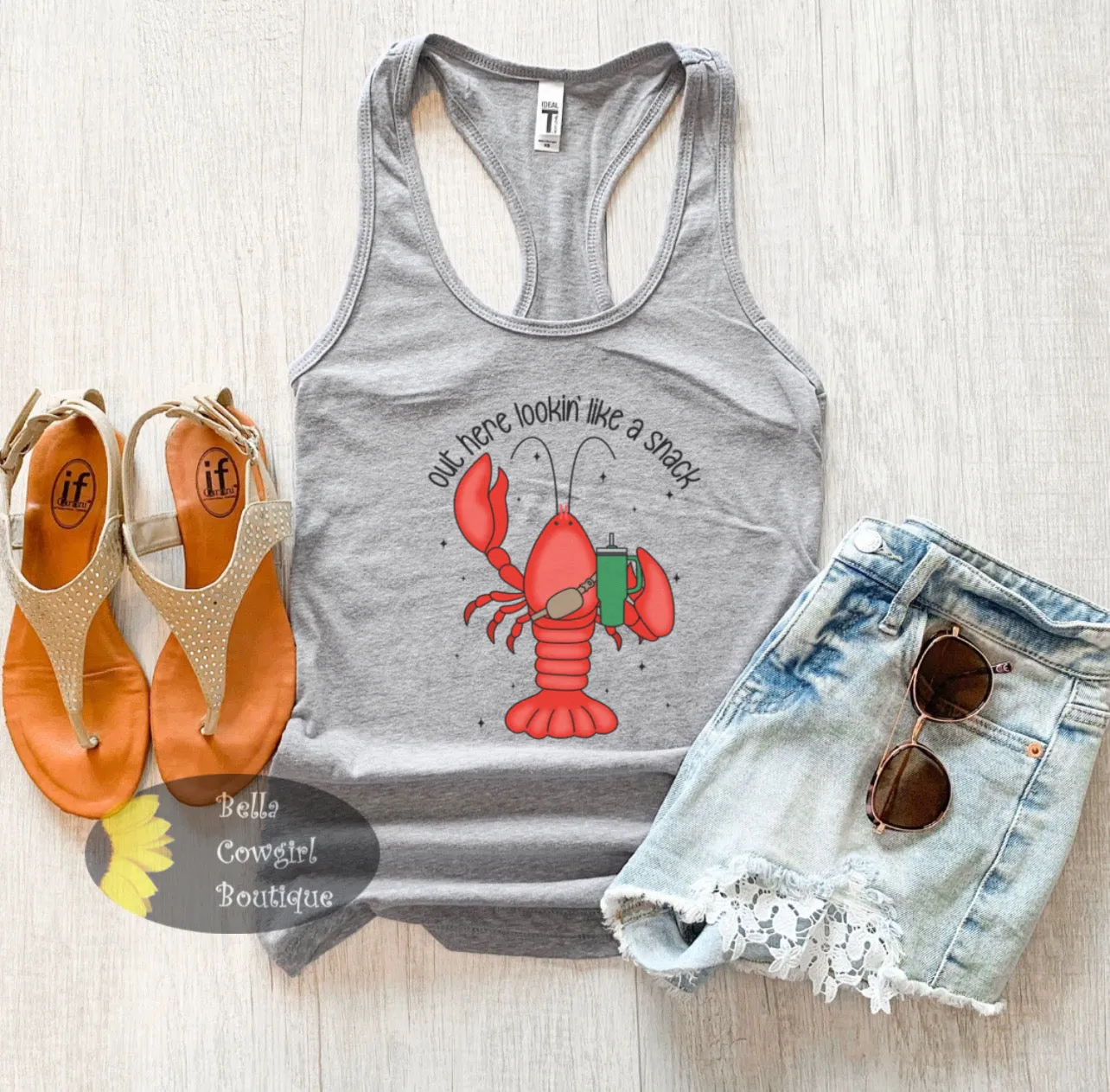 Out Here Lookin' Like A Snack Crawfish Season Women's Tank Top