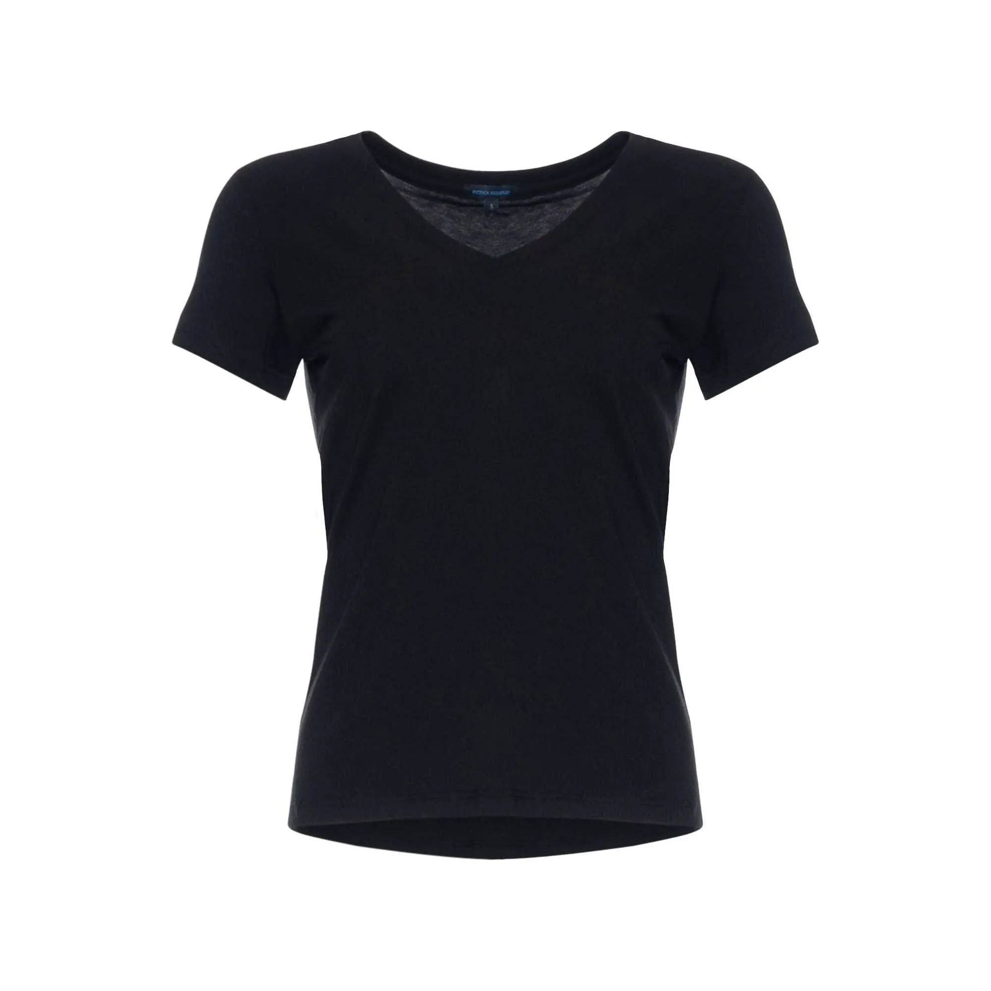 Patrick Assaraf Classic Fit V Neck Black
