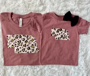 Pink Leopard State Tee {Pre-Order}