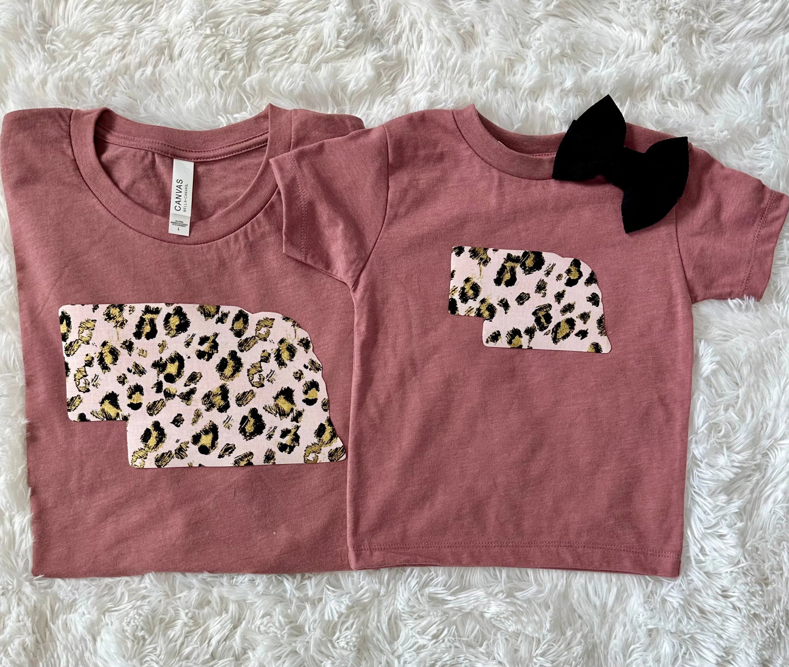 Pink Leopard State Tee {Pre-Order}