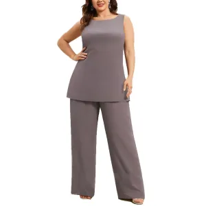 Plus Size Mother of the Bride Pants Suit