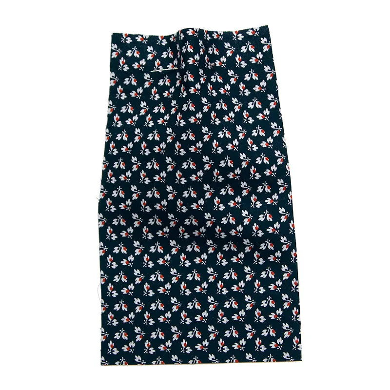 Printed Leaf Navy