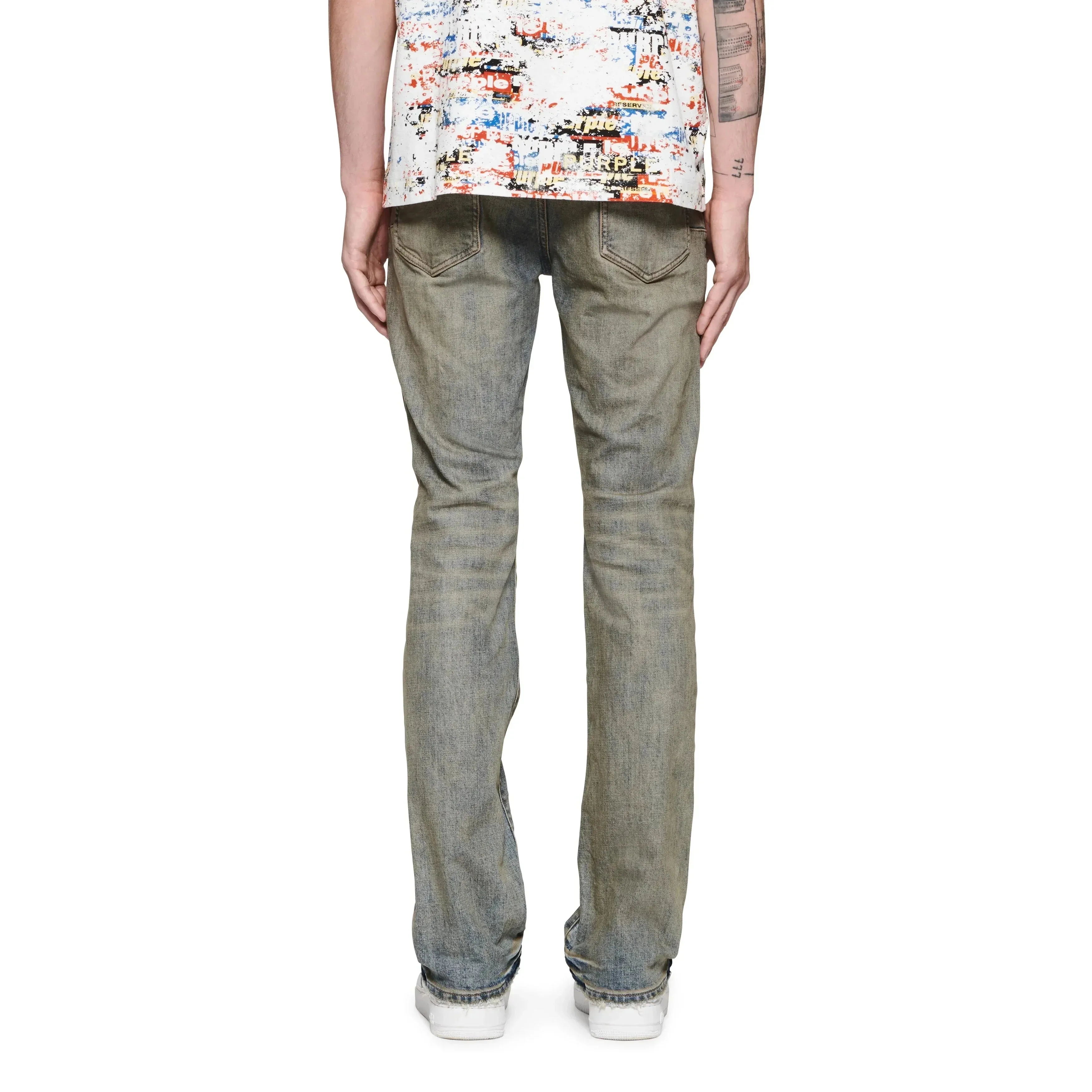 Purple Brand P004 Vintage Destroy Flare Jean