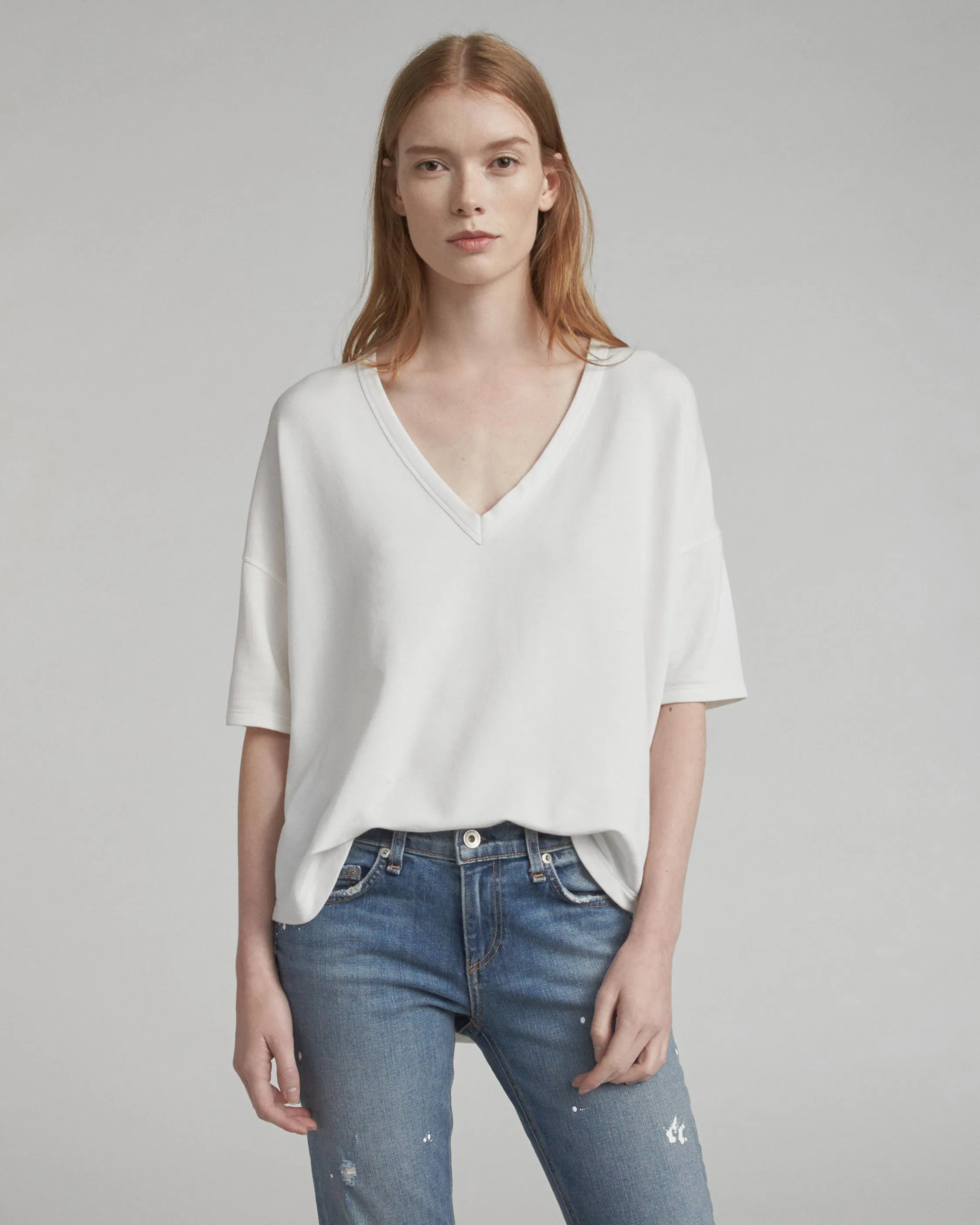 Rag & Bone - Phoenix Vee in Blanc