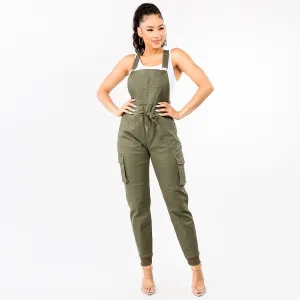 Relaxed Fitted Overalls