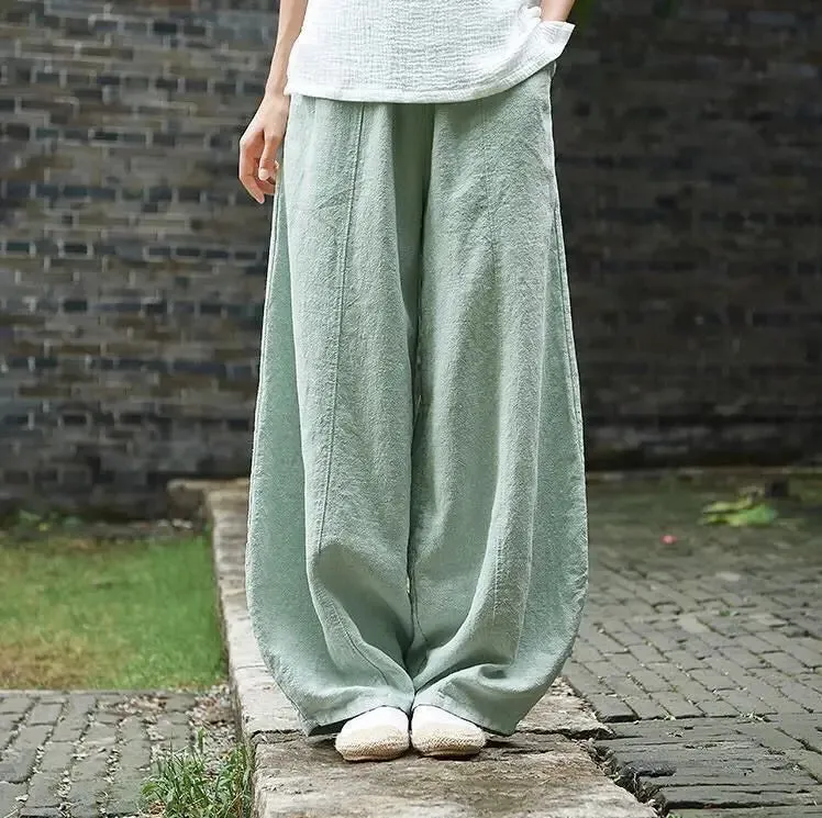 Relaxed Linen Harem Pants